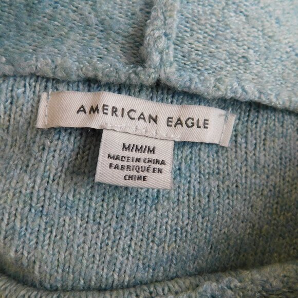 🦅 American Eagle Baby Blue Oversized Sweater Knit 🌳🍃 - Picture 15 of 15